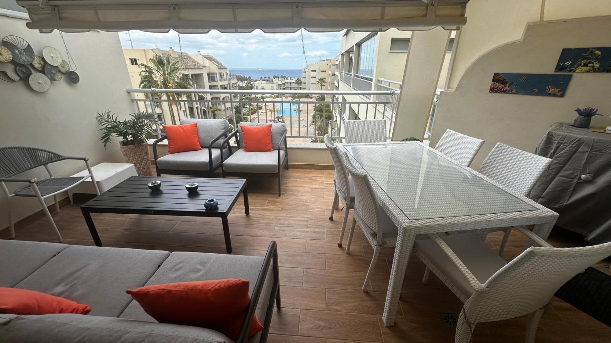 Luxurioese Duplex Ferienwohnung In Sehr Ruhiger Wohnanlage Mit Meerblick Palm-mar Dış mekan fotoğraf